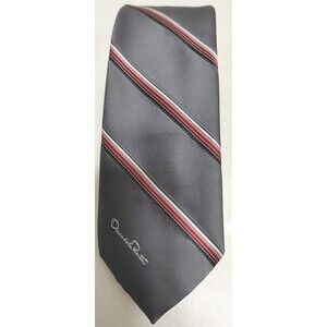 Vintage tie Oscar de la Renta  Men's striped Necktie